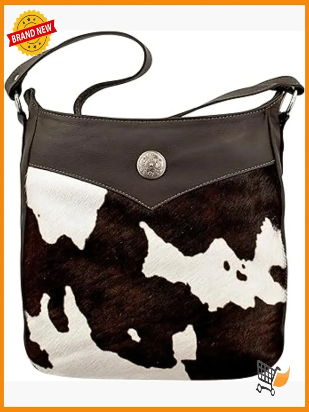 Western Hobo Bag with Conceal Carry Pocket - Leather Shoulder Bag